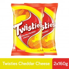 Twisties Cheddar Cheese (160g x 2)